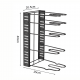 Metal Organizer 5 Spaces